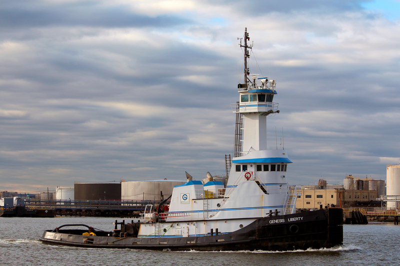 Maritime vessel at sea